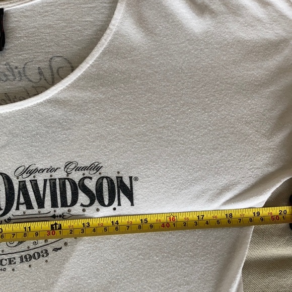 Harley Wild Prairie MN rounded hem white short sleeve tshirt rhinestones - Picture 15 of 16